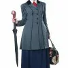 English Nanny Plus Size Costume -Wigs Shop 01785 full 1
