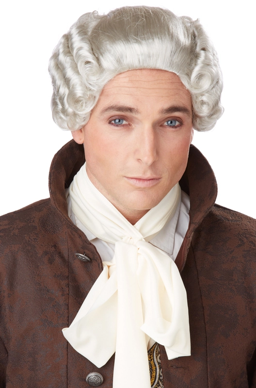 18th Century Peruke Costume Wig (Grey) 3 18th Century Peruke Costume Wig (Grey)