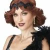 20s Glitz And Glamour Wig And Headband (Brunette) 2 20s Glitz And Glamour Wig And Headband (Brunette) -Wigs Shop 70763 full 1