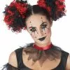 Black And Red Clown Puffs 1 Black And Red Clown Puffs -Wigs Shop 70887 full 1