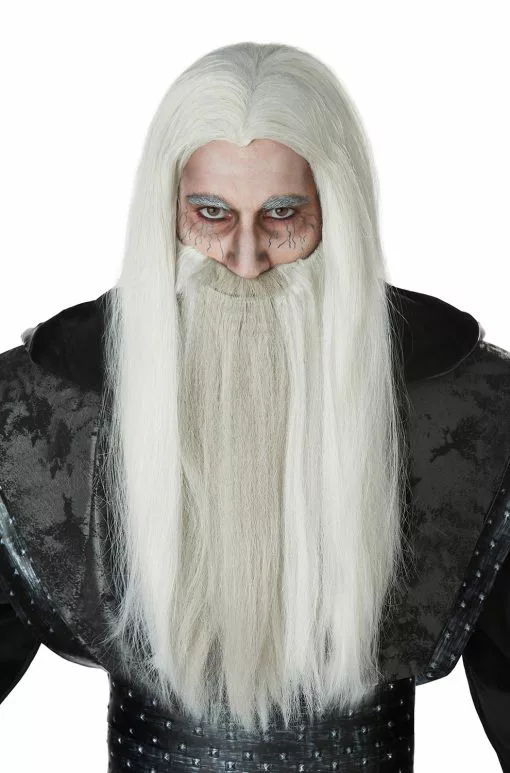 Dark Wizard Wig And Beard 2 Dark Wizard Wig And Beard -Wigs Shop 70900 full 1
