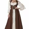 Medieval Overdress Adult Costume (Brown) -Wigs Shop CC5020 035 full 1