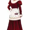 Velvet Mrs Claus Adult Costume -Wigs Shop F7571 full 1