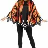 Monarch Butterfly Wing Poncho Adult Costume