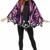 Purple Butterfly Wing Poncho Adult Costume -Wigs Shop F90538P full 1
