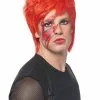 Glam Rocker Wig (Neon Orange)