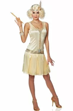 20's Debutante Adult Costume (Champagne)
