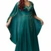Emerald Queen Adult Costume -Wigs Shop FR48676 full 1