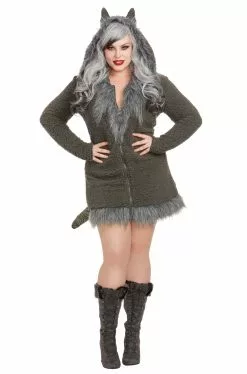 Cozy Wolf Plus Size Costume