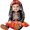 Sugar Skull Sweetie Infant Costume -Wigs Shop N16105 full 1