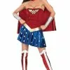 Justice League Secret Wishes Wonder Woman Adult Costume -Wigs Shop R888439 full 1