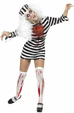 Zombie Convict Dress Adult Costume