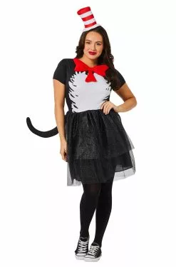 The Cat In The Hat Dress Adult Costume